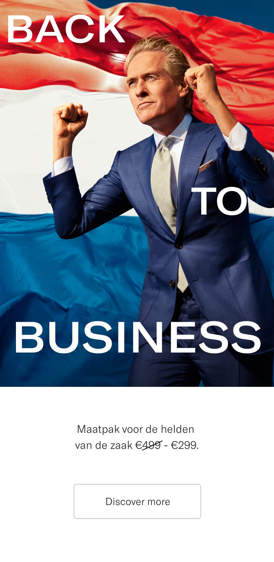 Back to Business | Custom Made suits at €299 EUR