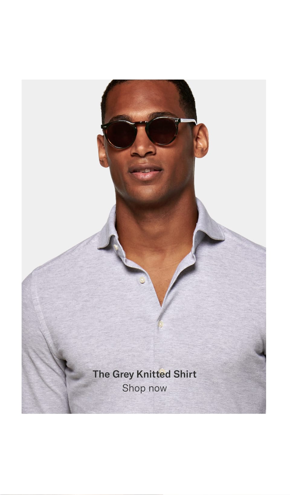 The Grey Knitted Shirt | Shop now