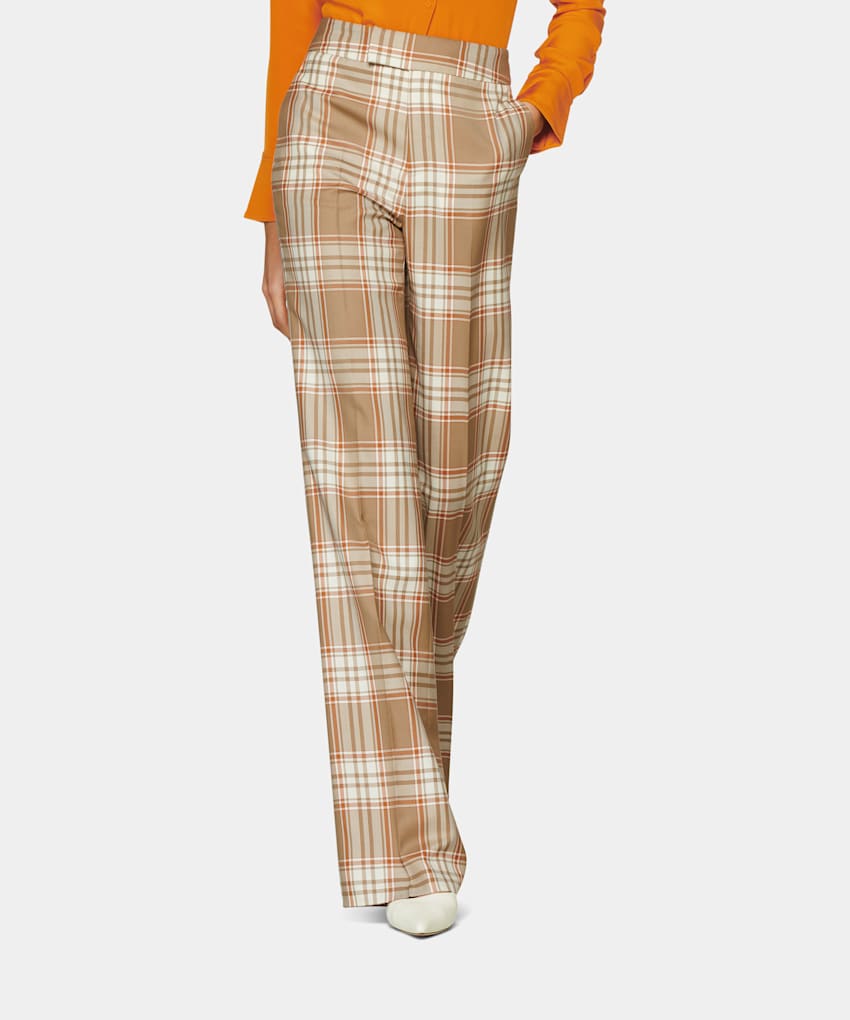 Light plaid pants Sale