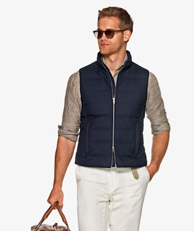 Navy Padded Vest