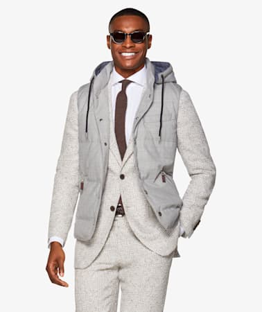 Light Grey Padded Vest