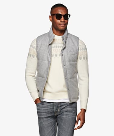Light Grey Padded Vest