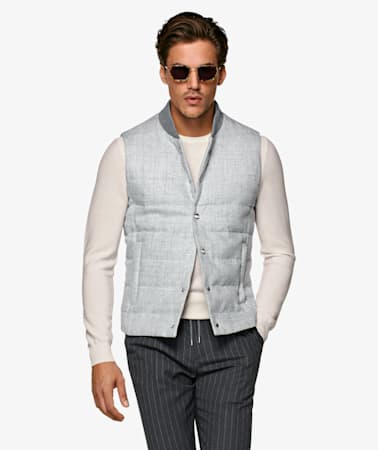 Light Grey Padded Vest