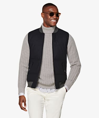 Navy Padded Vest
