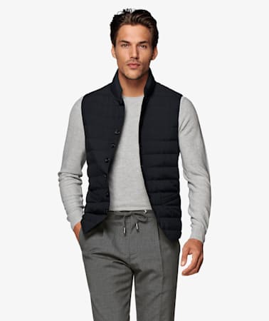 Navy Padded Vest