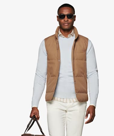 Camel Padded Vest