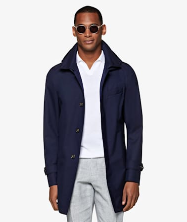 Navy Raincoat