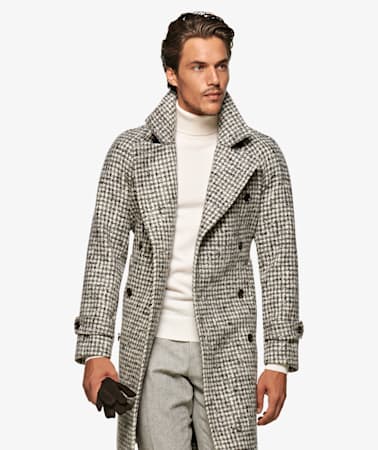 Off White Double Breasted Coat