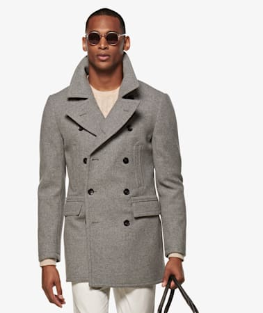Light Grey Peacoat