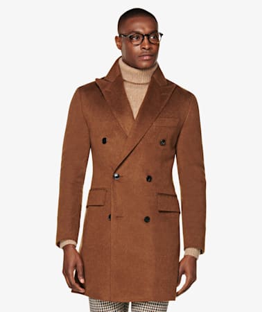 Brown Double Breasted Coat