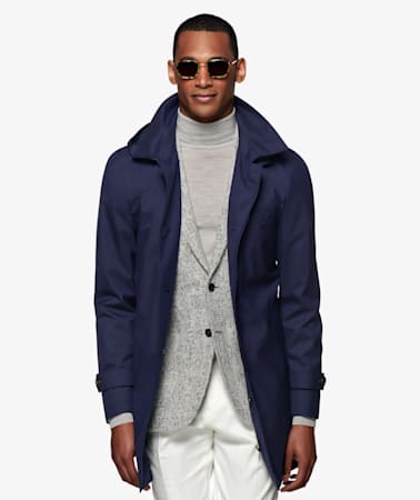 Navy Raincoat