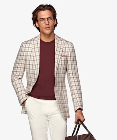 Havana Brown Check Jacket