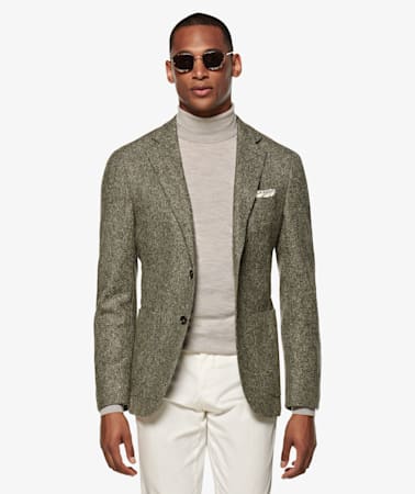 Green Herringbone Havana Jacket