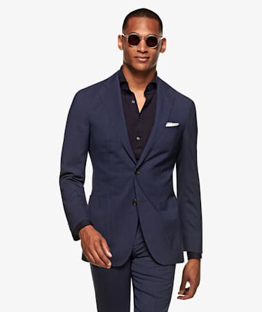 Navy Check Havana Jacket