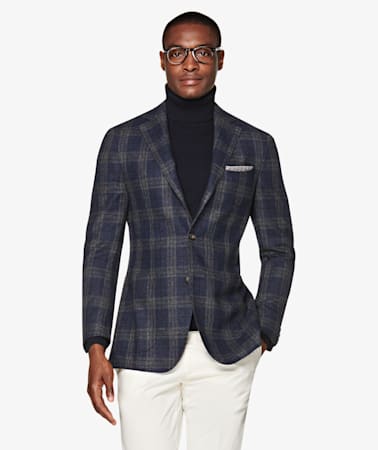 Havana Blue Check Jacket