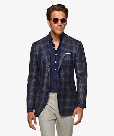 Havana Blue Check Jacket