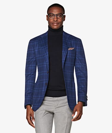 Jort Blue Check Jacket