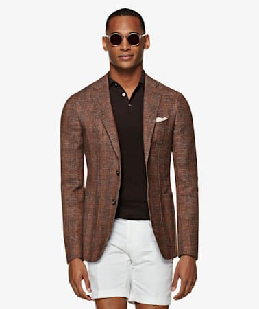 Havana Brown Check Jacket