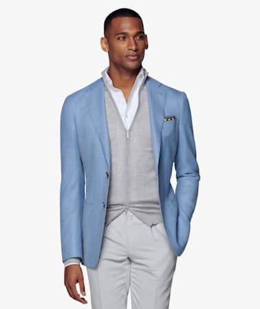 Light Blue Havana Jacket