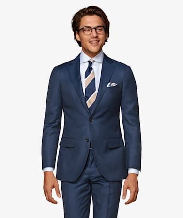 Sienna Blue Bird's Eye Suit
