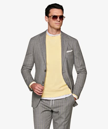 Havana Mid Grey Stripe Suit