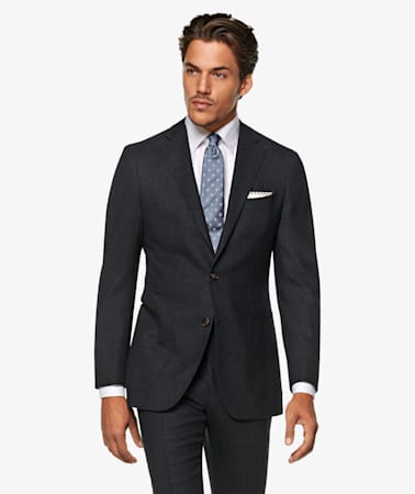 Havana Navy Bird's Eye Suit