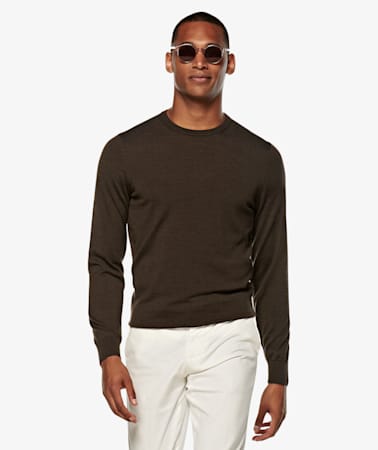 Dark Brown Crewneck