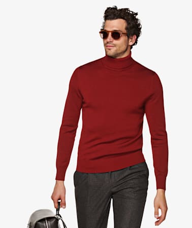 Red Turtleneck