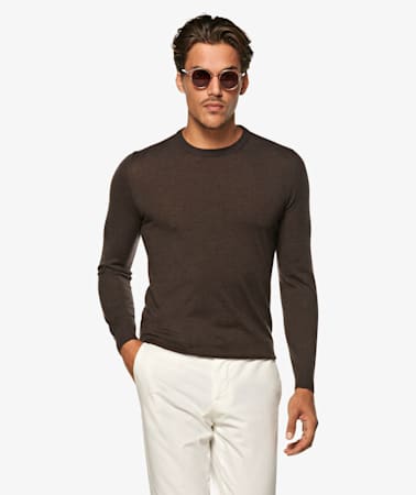 Dark Brown Crewneck