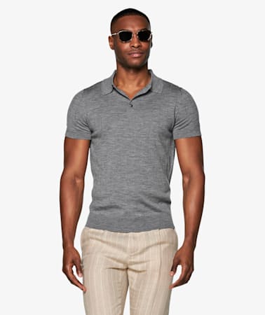 Mid Grey Polo