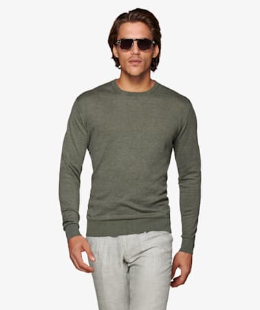 Army Green Crewneck