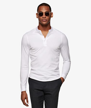 White Henley T-Shirt