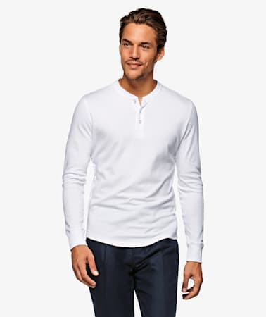 White Henley T-Shirt