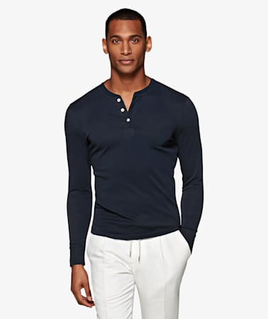 Navy Henley T-Shirt