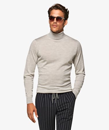 Jort Light Grey Turtleneck