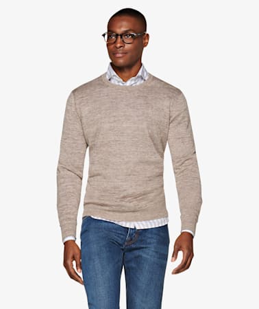 Light Brown Crewneck