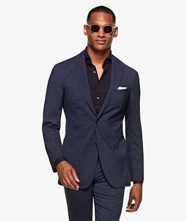 Havana Navy Check Suit