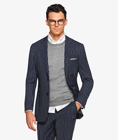 Havana Navy Stripe Suit