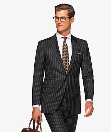 Washington Dark Grey Stripe Suit