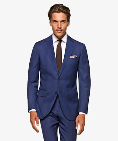 Lazio Mid Blue Check Suit