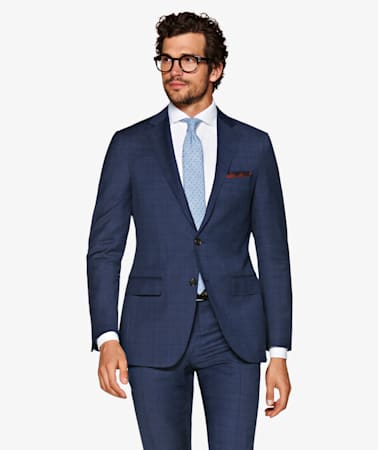 Sienna Mid Blue Check Suit