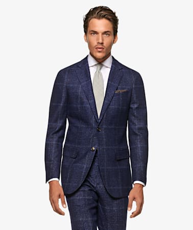 Sienna Navy Check Suit