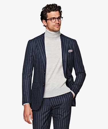 Havana Navy Stripe Suit