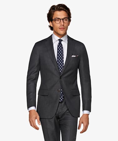 Sienna Dark Grey Bird's Eye Suit