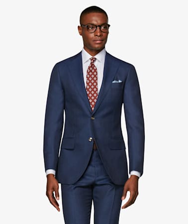 Lazio Mid Blue Check Suit