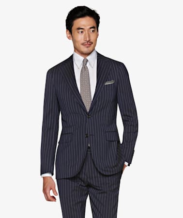 Jort Navy Stripe Suit