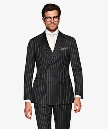 Havana Dark Grey Stripe Suit