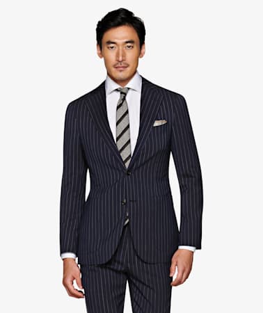 Jort Navy Stripe Suit
