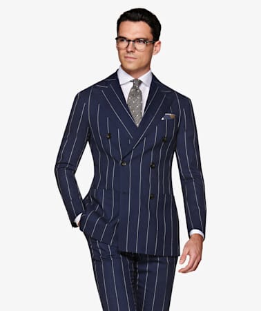 Havana Navy Stripe Suit