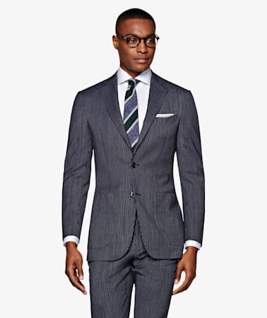 Havana Navy Stripe Suit